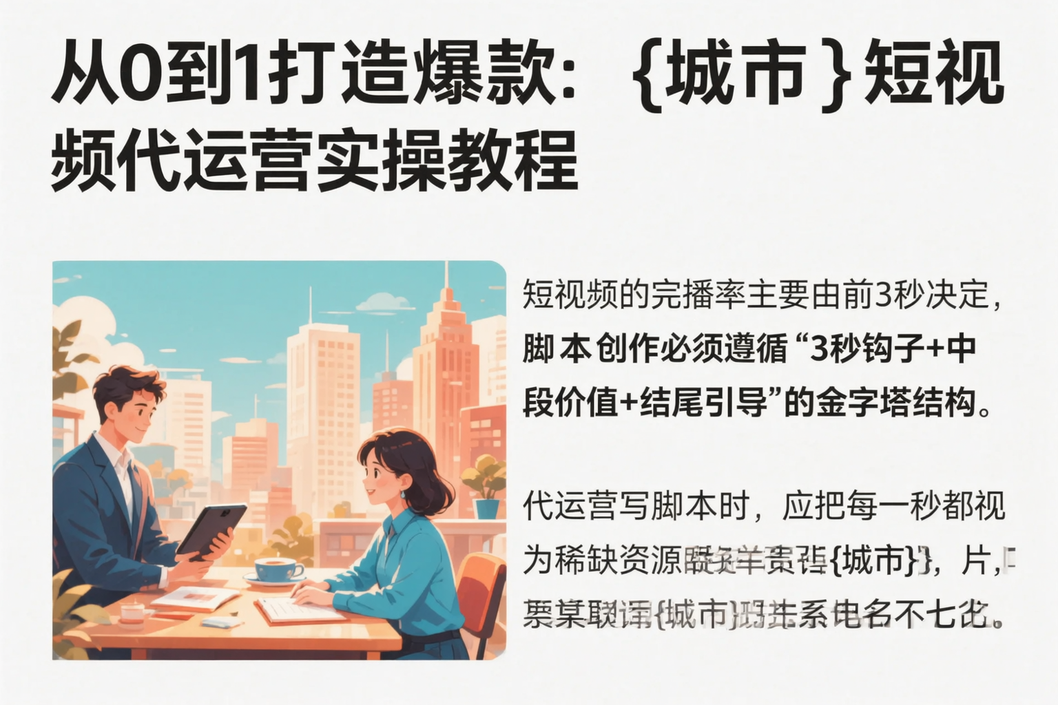 从0到1打造爆款：河源短视频代运营实操教程