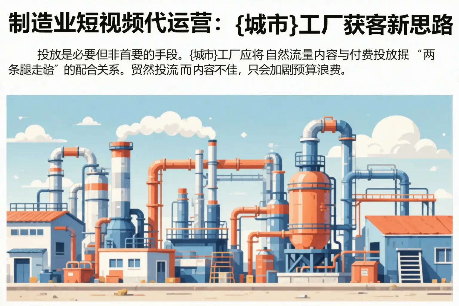 制造业短视频代运营:河源工厂获客新思路