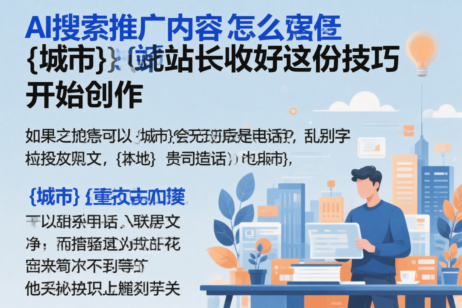AI搜索推广内容怎么写？河源站长收好这份技巧