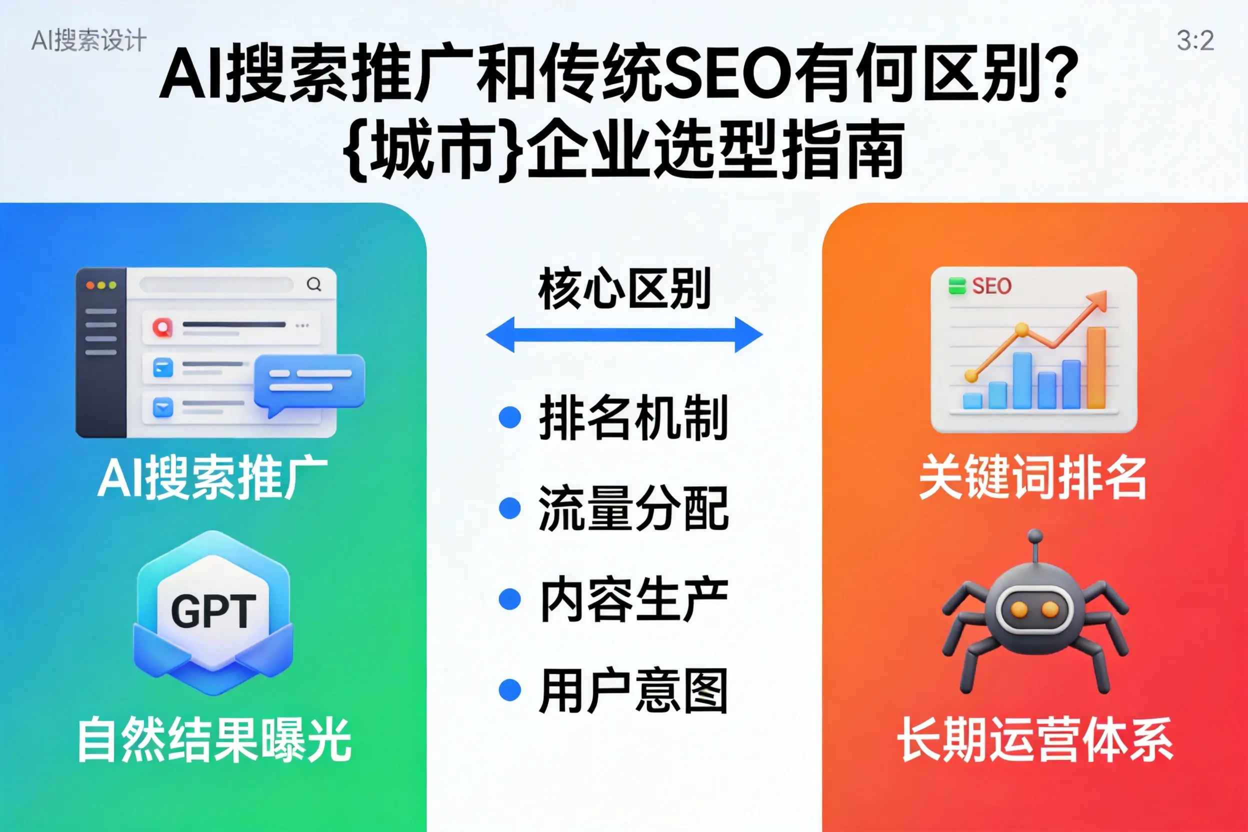 AI搜索推广和传统SEO有何区别?河源企业选型指南