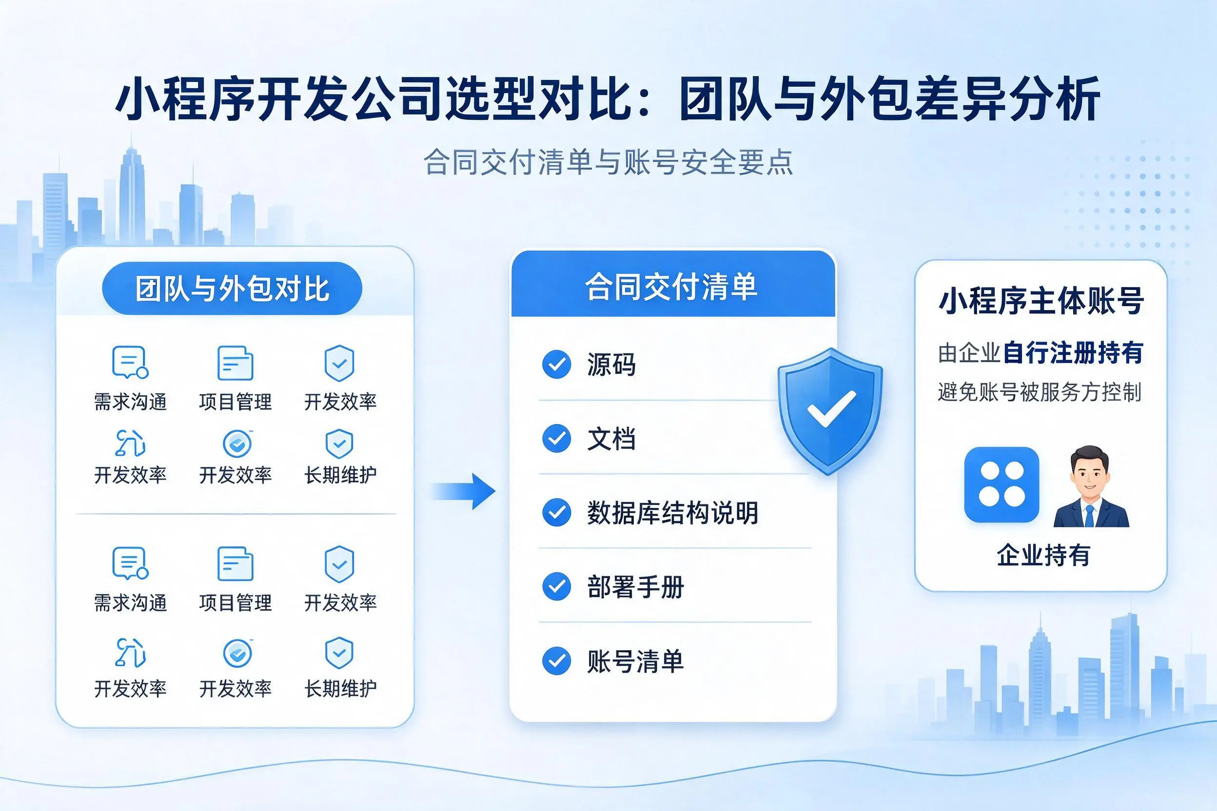 河源小程序开发公司选型对比：团队与外包差异分析
