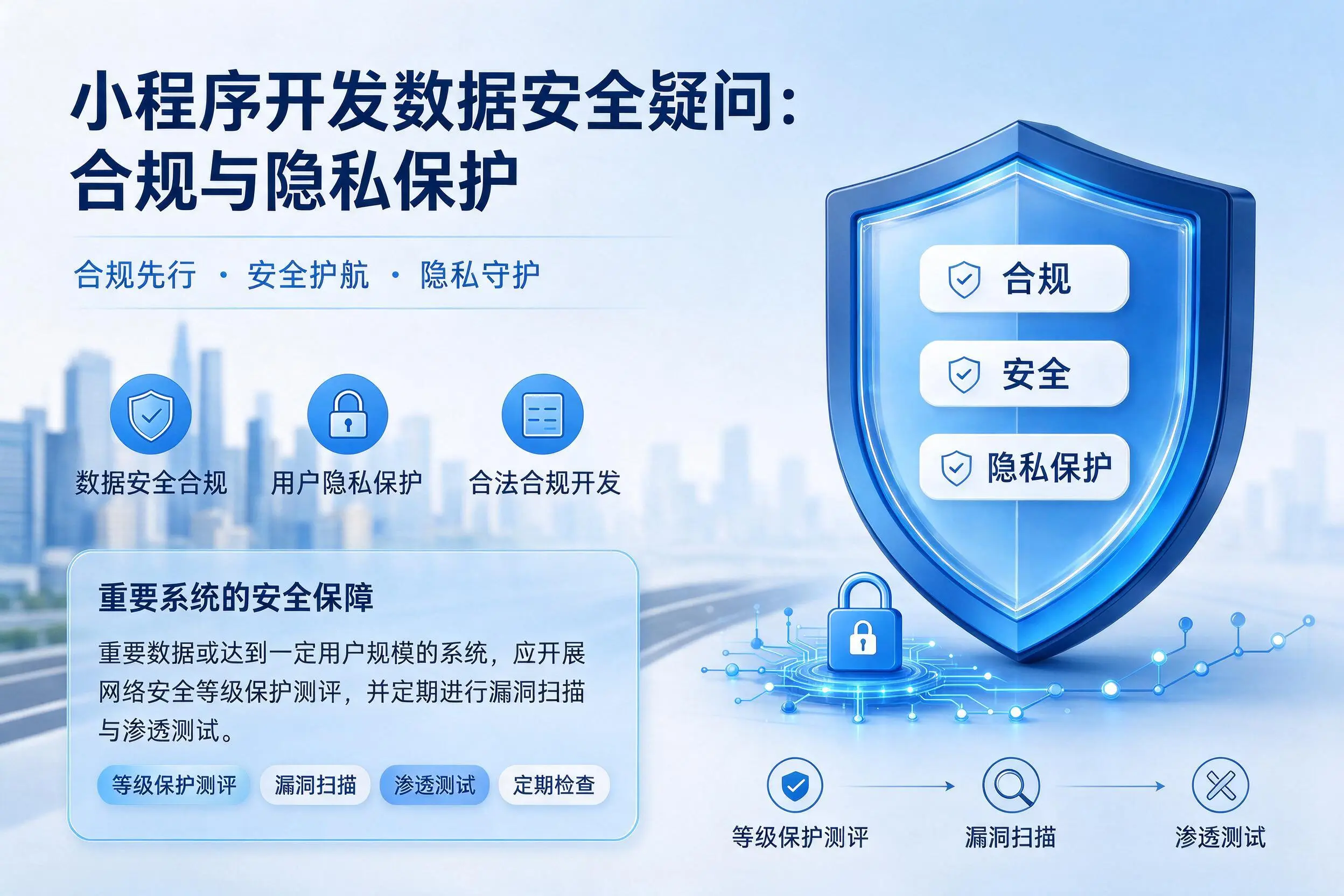 河源小程序开发数据安全疑问：合规与隐私保护