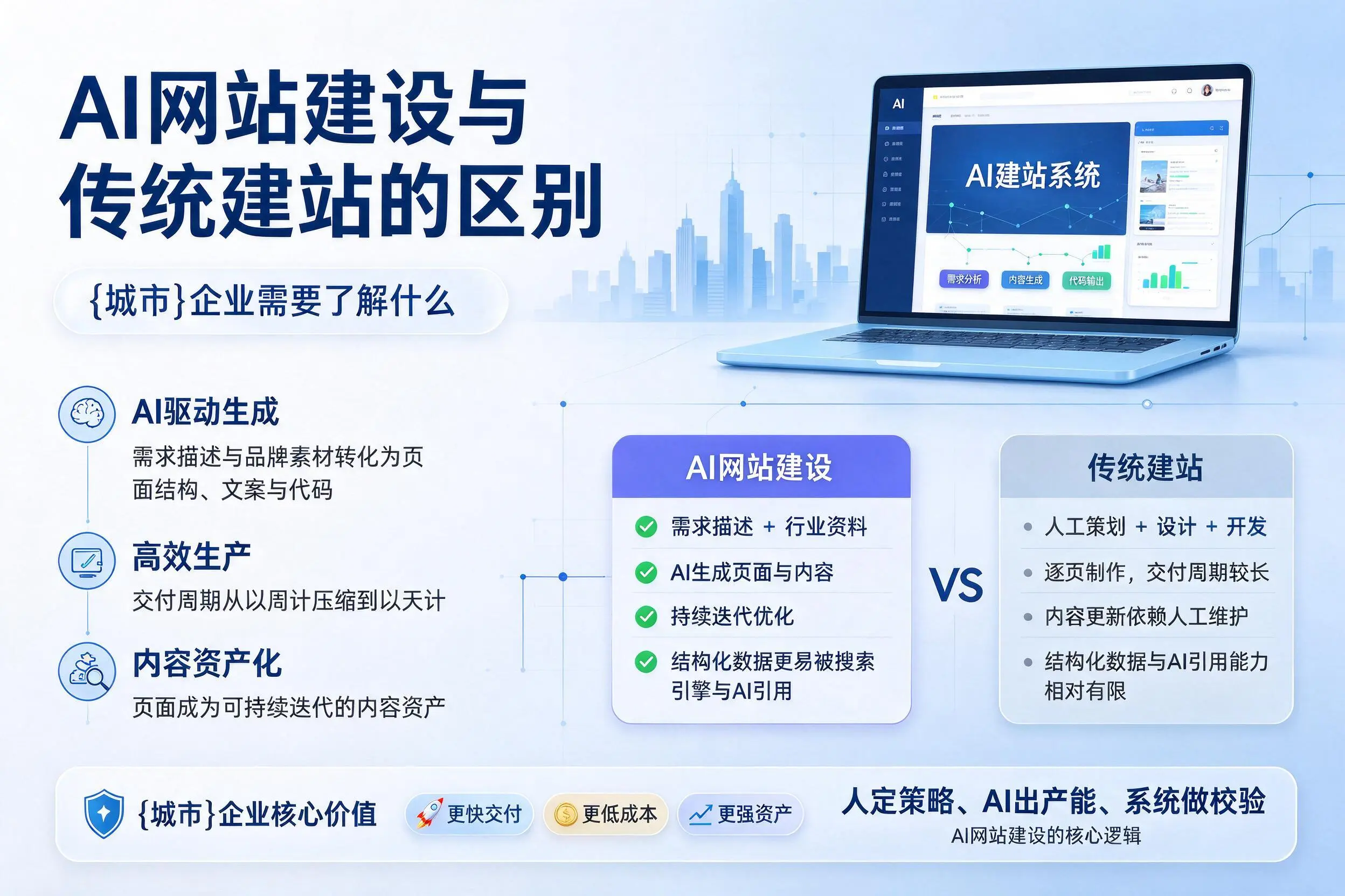 AI网站建设与传统建站的区别,河源企业需要了解什么