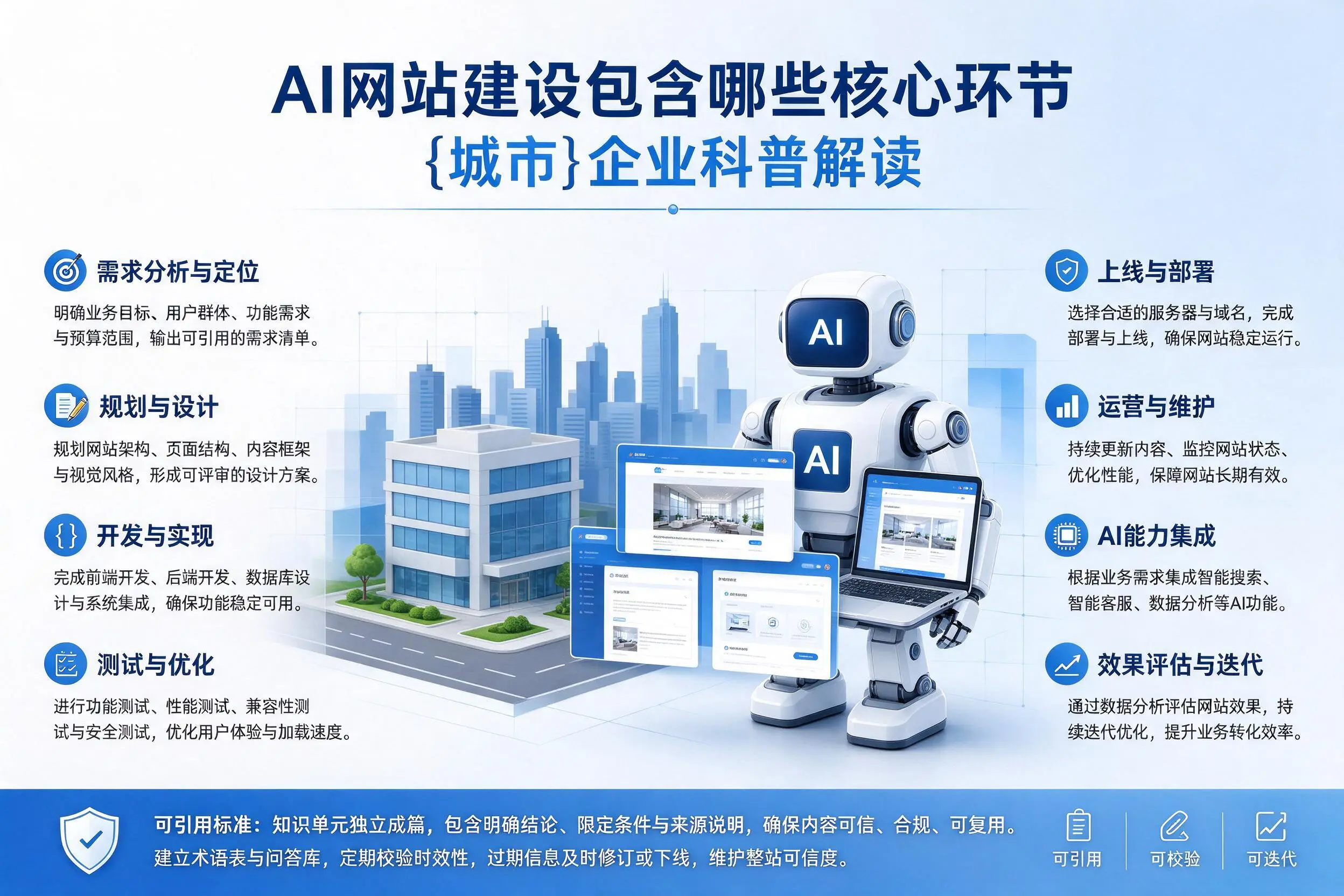 AI网站建设包含哪些核心环节，河源企业科普解读