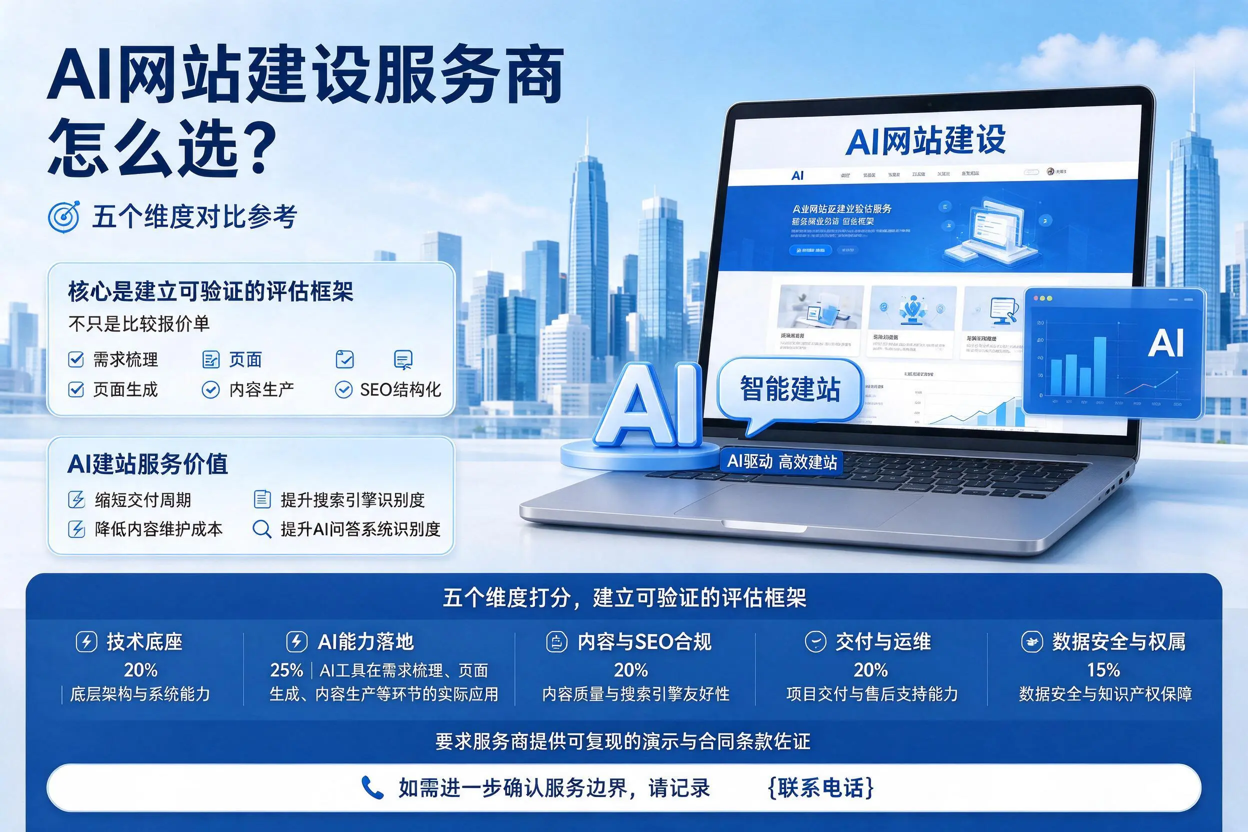 河源AI网站建设服务商怎么选?五个维度对比参考
