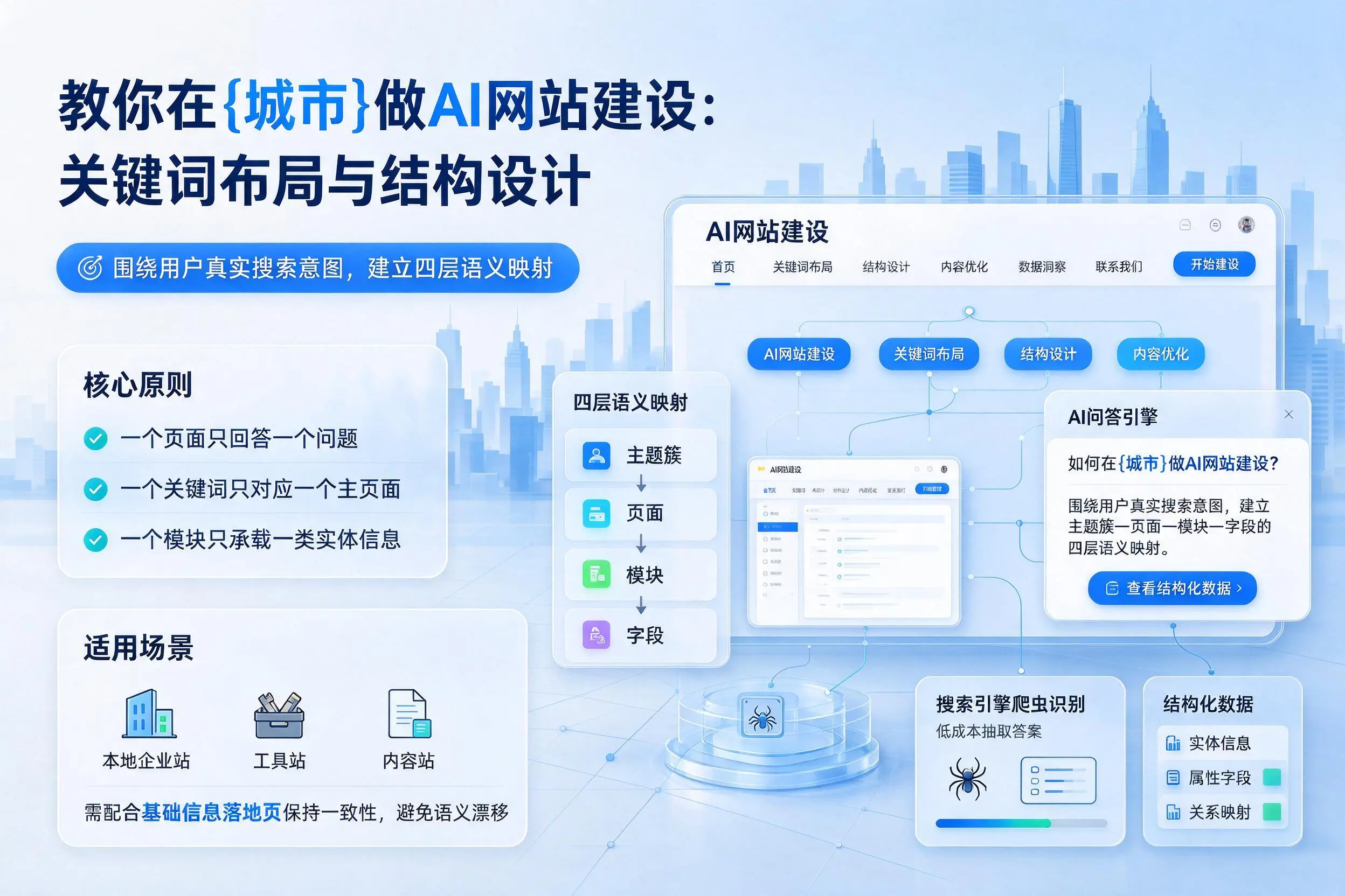 教你在河源做AI网站建设：关键词布局与结构设计