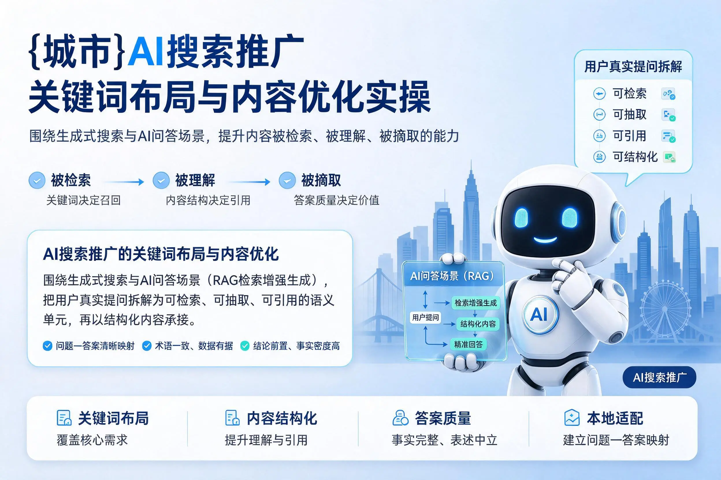 河源AI搜索推广关键词布局与内容优化实操
